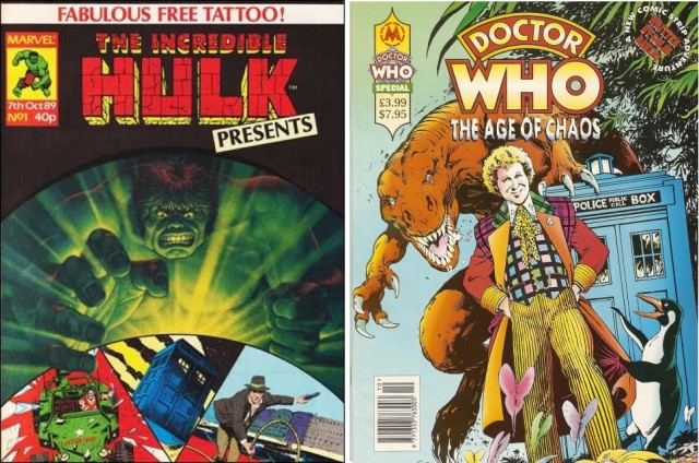 The Incredible Hulk Presents and Age of Chaos were two Marvel Comics titles to feature original adventures for the Doctor (c) Marvel Comics Doctor Who