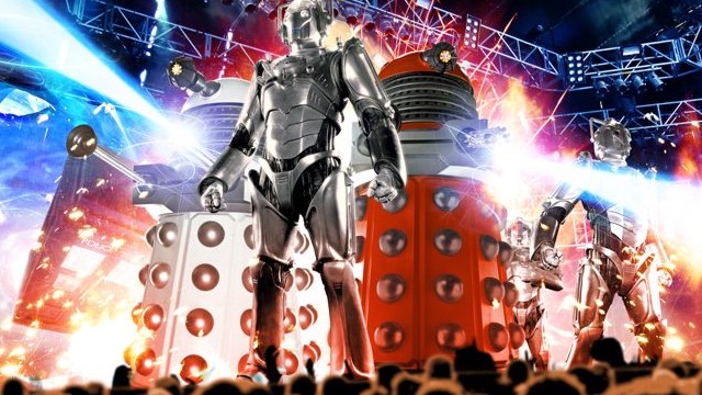 Doctor Who Live! The Monsters Are Coming, stormed stages around the UK in 2010 (c) BBC Studios Cybermen Daleks