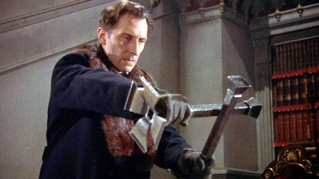 Peter Cushing as Van Helsing in 'Dracula' (c) Hammer Doctor Who actors