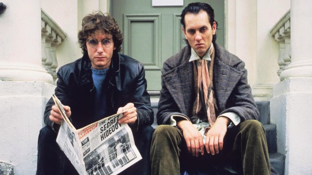 Paul McGann with Richard E Grant as the out-of-work actors seeking escape in Withnail and I Doctor Who actors Eighth Doctor