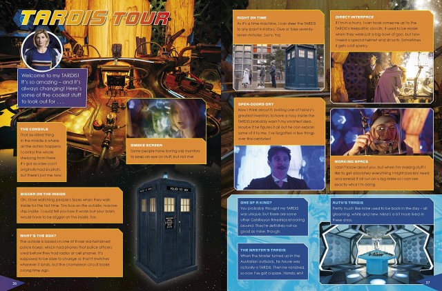 A typical page spread from the modern Doctor Who annuals (c) BBC Books