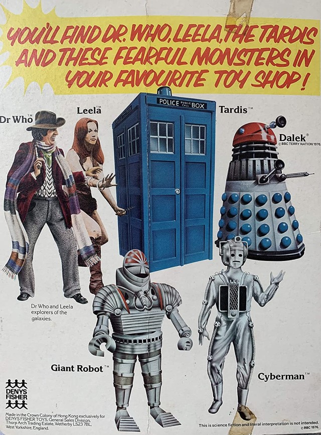 One of the original ads for the Denys Fisher range Doctor Who action figures