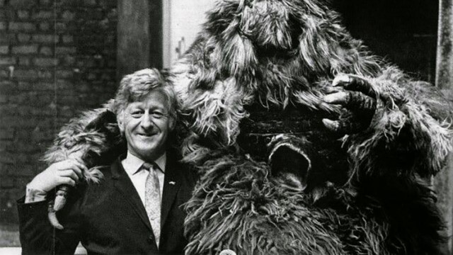 Jon Pertwee was unveiled to the press with a special photocall featuring a Yeti Doctor Who actors
